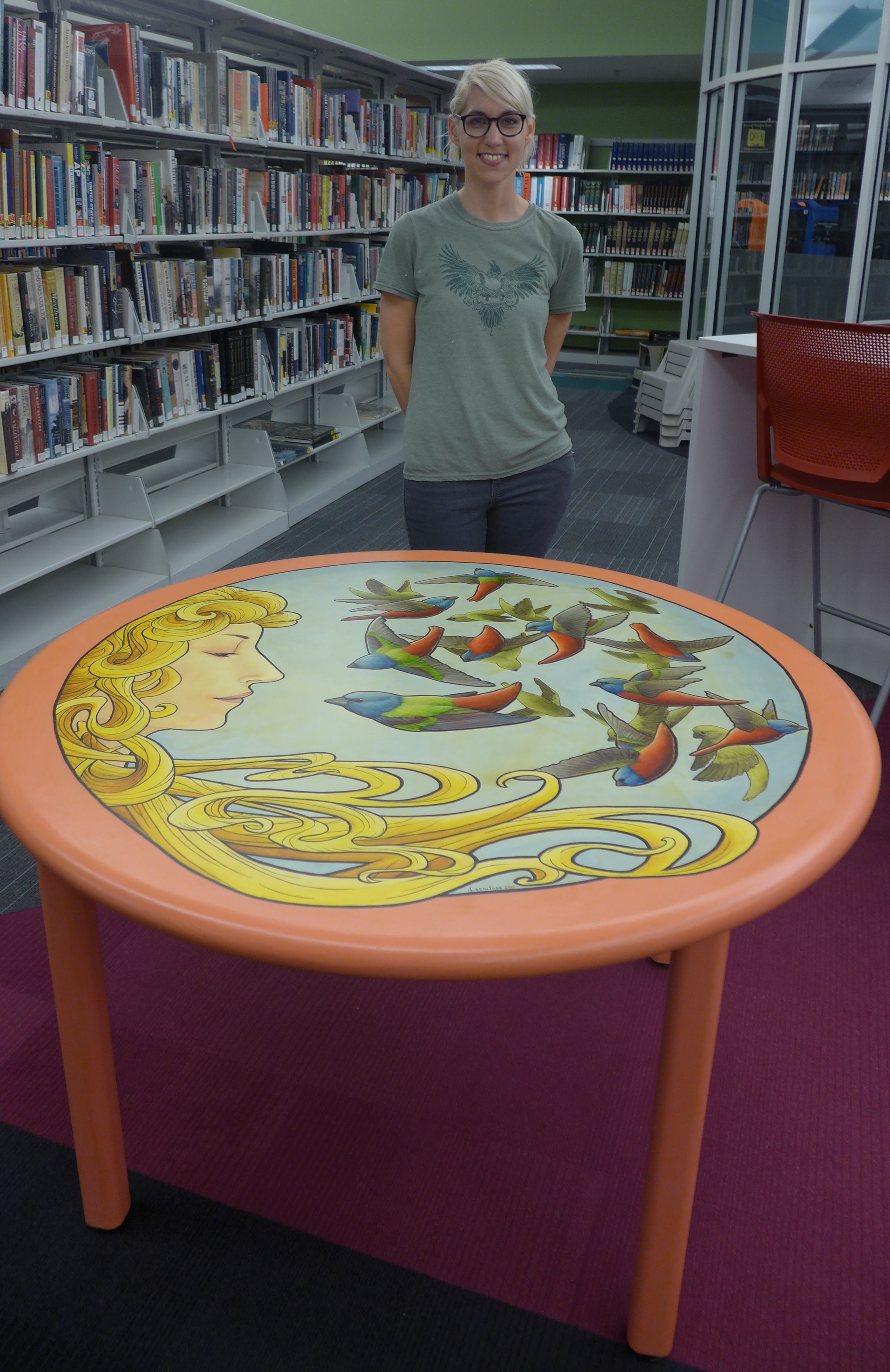 dixie table Palm Harbor Library