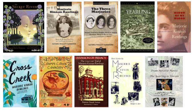 Book Covers for 10 Marjorie Kinnan Rawling books.  