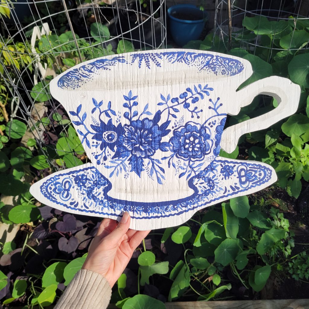 "Toile Teacup"