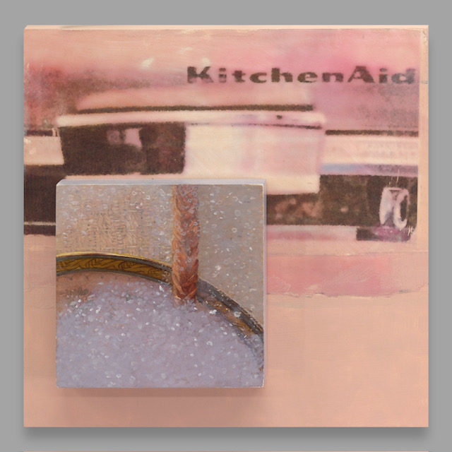 A collage with photos of a KitchenAid mixer and sink with soapy water.